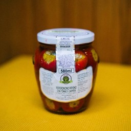 Sinisi puglia stuffed sweet chili with tuna and capers 580ml