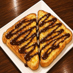 ขนมปังย่างเนยช็อคโกแลต