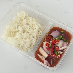 ข้าว ยำปลากระป๋อง