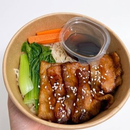 บะหมี่หมูสามชั้นสไลด์เทอริยากิ