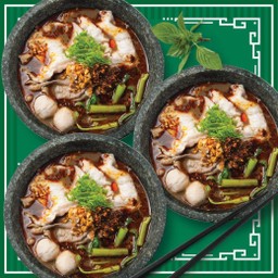 เส้นหมี่น้ำตกหมูชาบู 3 ที่