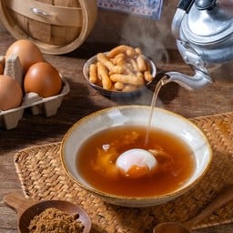 น้ำขิงไข่ลวก + ปากรอบ.