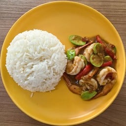 สะตอผัดกะปิ (ราดข้าว)