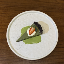 Matcha White Choc Yuzu Tart