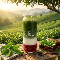 มัจฉะลาเต้ สตอว์เบอรี่/Matcha Latte Strawberry