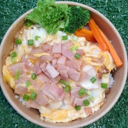 ข้าวไข่ข้นหน้าแฮม
