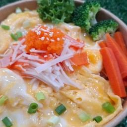 ข้าวไข่ข้นปูอัดไข่กุ้ง