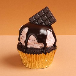 Blueberry Chocolate Cupcake