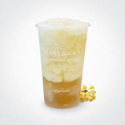 ชาดอกกุ้ยฮวาปั่นวุ้นอ้ายหยู่เนื้อลำไย