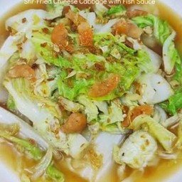 พริกแกงไก่ทอด+ผักกาดขาวใส่ไข่