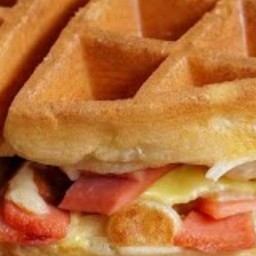 Waffle Becon Cheese