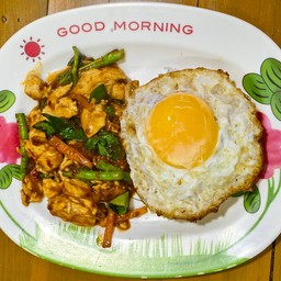 ผัดพริกเผา (ราดข้าว)