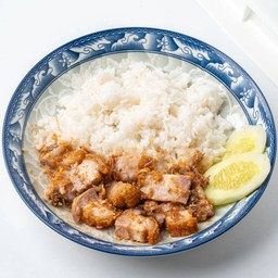 F12 ข้าวหมูกรอบ กระเทียม พิเศษ