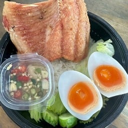 ข้าวปลาส้ม+ไข่เป็ดยางมะตูม