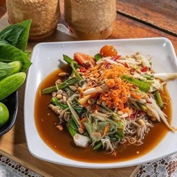 ตำซั้วขนมจีน(บีบสด)