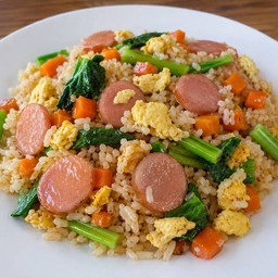 ข้าวผัดไส้กรอก