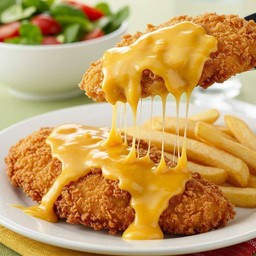 ฟรายส์ + ตัวเลือก +ud 4 cheese