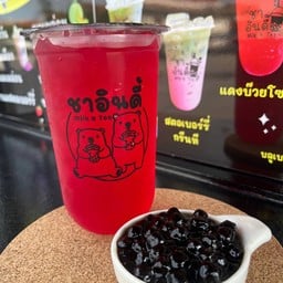 ชาอินดี้ ชานมไข่มุก (หน้าร้านอินดี้บรรจุภัณฑ์บางปลา) บางปลา