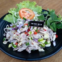 ยำตะไคร้หมูสะดุ้ง