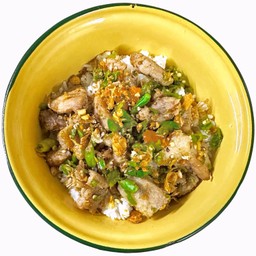 ข้าวราดหมูทอดสะดุ้ง