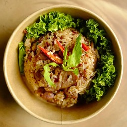 ข้าวกะเพราคลุกมั่วหมู