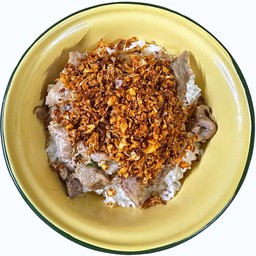 ข้าวราดหมูทอดพริกแห้ง