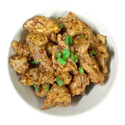 หมูทอดคลุกฝุ่น (กับข้าว)