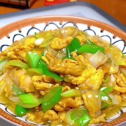 大葱炒蛋หอมใหญ่ผัดไข่