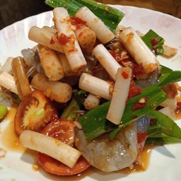 ตำไหลบัวกุ้งสด