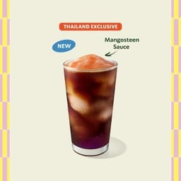 Frozen Mangosteen Cold Brew with Konjac