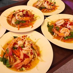 ยำกุ้งสุก