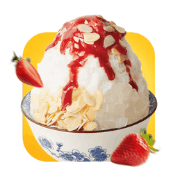 B04 บิงซูนมสดสตรอว์เบอร์รีอัลมอนด์