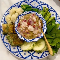 น้ำพริกกุ้งสดส้มเกล่า Namprik