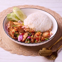ข้าวยำไก่สไปซี่