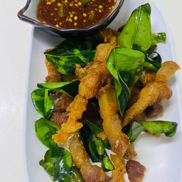 สามชั้นทอดแดดเดียว-น้ำปลา