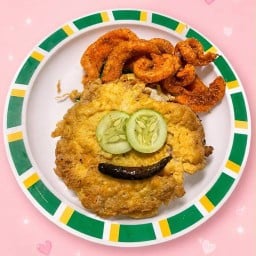 ข้าวไข่เจียว&น้ำพริกกระจกแซ่บบบบบ