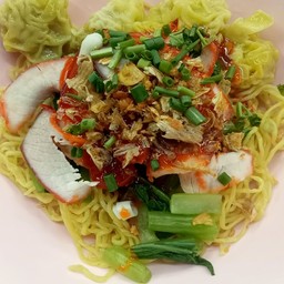 บะหมี่เกี๊ยวหมูแดงแห้ง(พิเศษ)