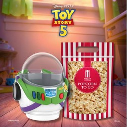เซตถัง Buzz Lightyear พร้อมป๊อปคอร์นซิปล็อกขนาด 85 ออนซ์ 1 ถุง