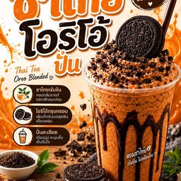 ชาไทย โอริโอ้ ปั่น