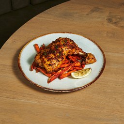 ไก่ย่างสมุนไพร เฟรนช์ฟรายมันหวาน