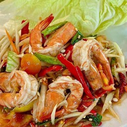 ตำกุ้งสุก