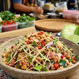 ยำแหนมสดข้าวคลุก