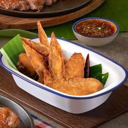 ปีกไก่ทอดน้ำปลา (ปีกเต็ม)