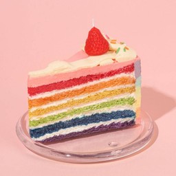 Rainbow Cake ชิ้น (เรนโบว์เค้ก)