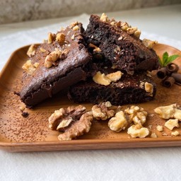 Triple Double Chocolate Walnut Brownie