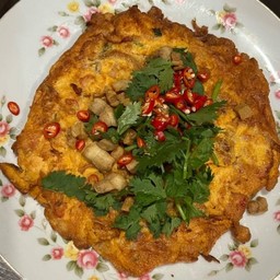 ไข่เจียวแหนมพริกสด