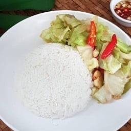 กะหล่ำปลีราดข้าว