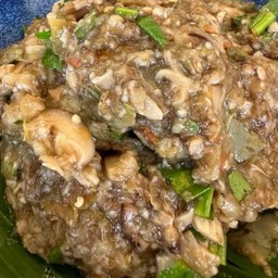 ซุปมะเขือใส่เห็ดเจ