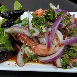 ลาบกุ้ง(สุก)