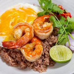 ข้าวผัดกะปิกุ้งสด